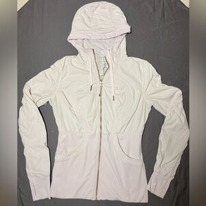 Lululemon Reversible Dance Studio Hooded Jacket Pale Pink Size 12